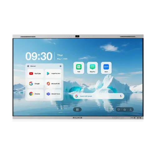 MAXHUB U6540 65" Interactive Flat Panel with 16GB RAM, 256GB Storage, and 50MP Camera